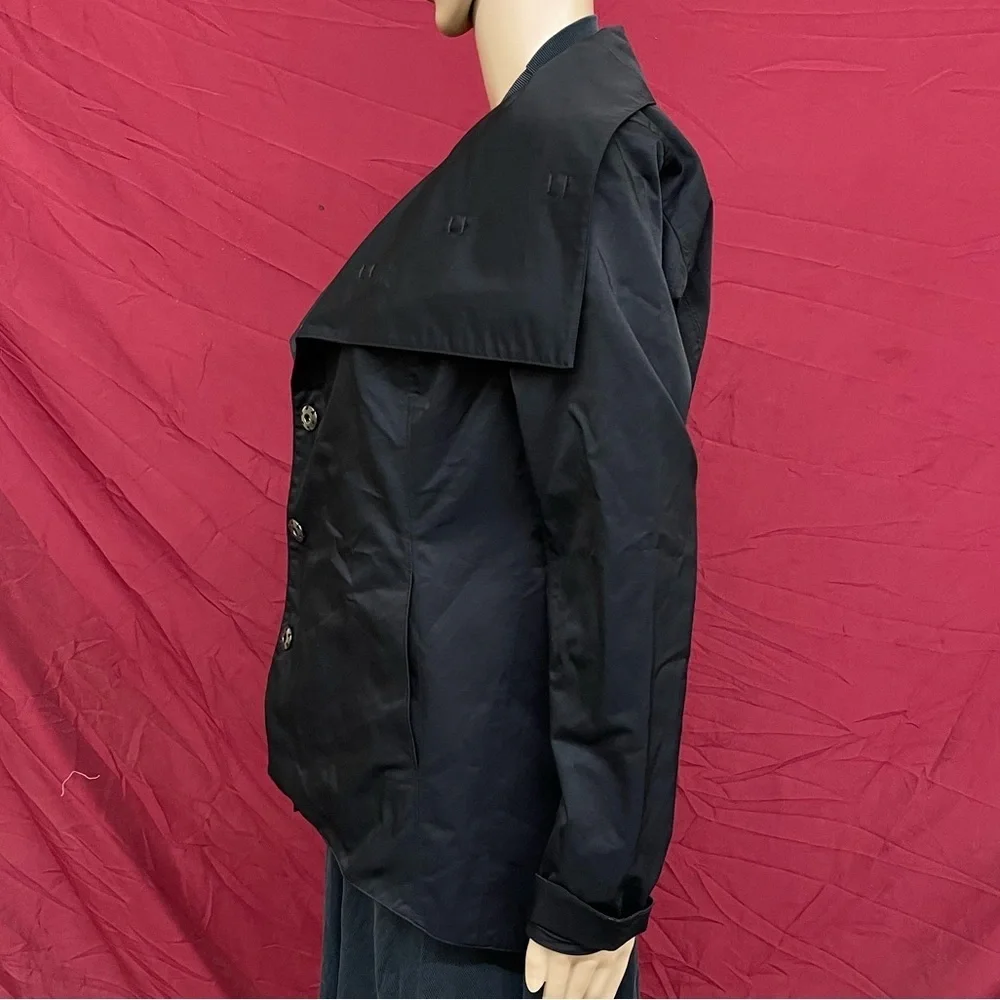 Eileen Fisher Snap Front Collard Nylon Jacket Size XS
